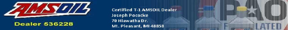 Certified T-1 Amsoil dealer Mt. Pleasant Michigan